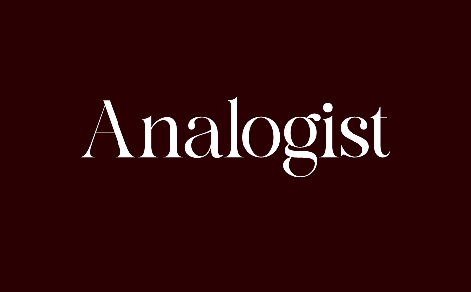 Analogist font big