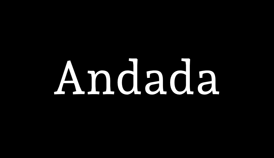 andada font big