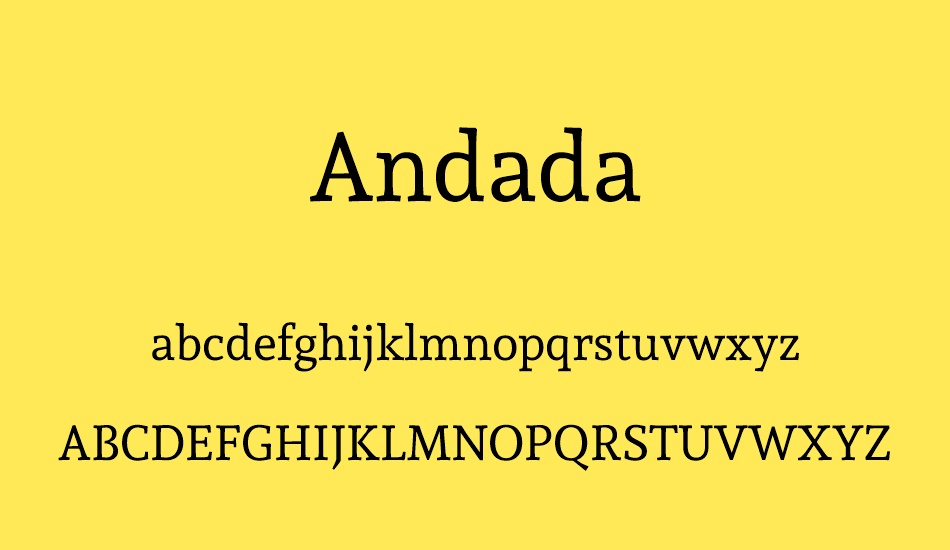 andada font