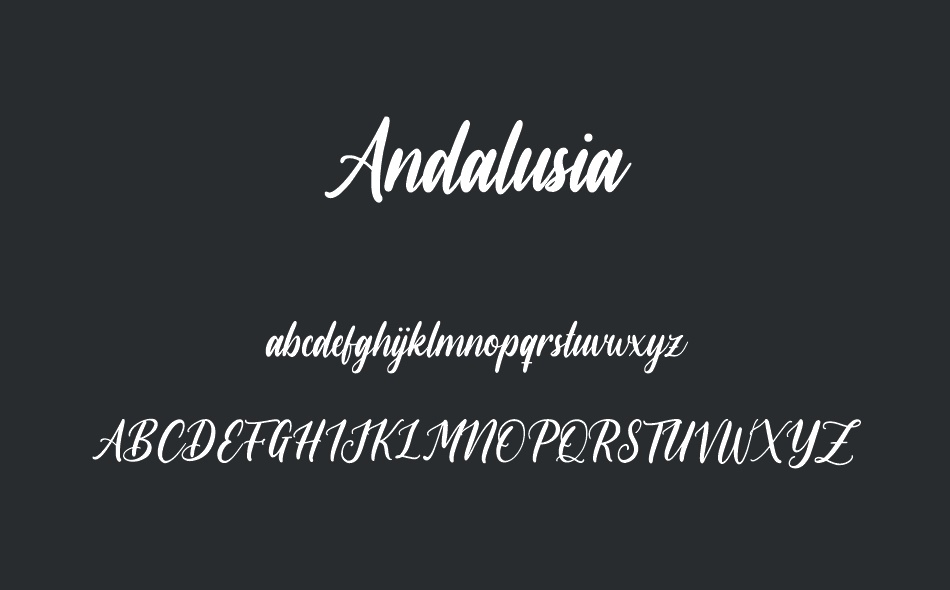 Andalusia font