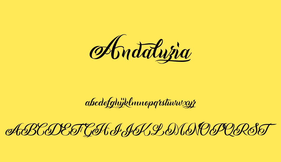 andaluzia-personal-use font