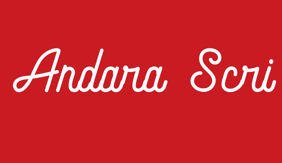 andara-script font big