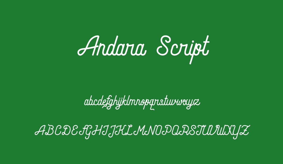 andara-script font