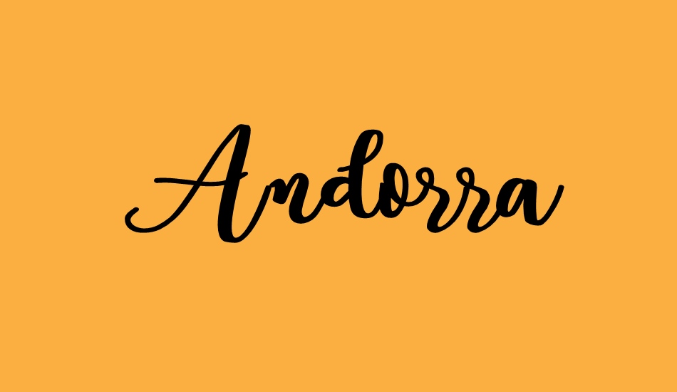 andorra-personal-use font big
