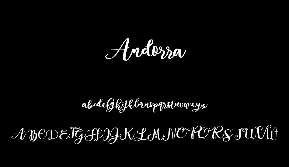 andorra-personal-use font