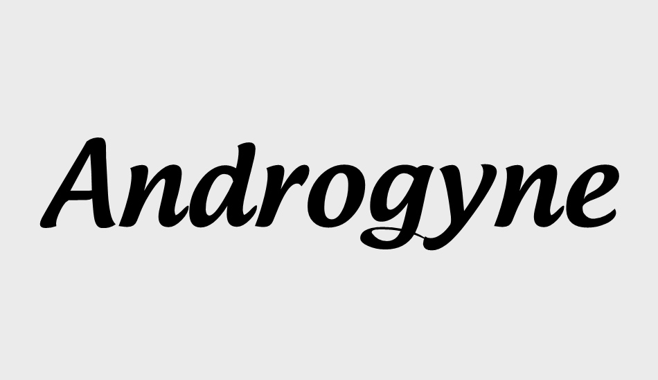 androgyne font big