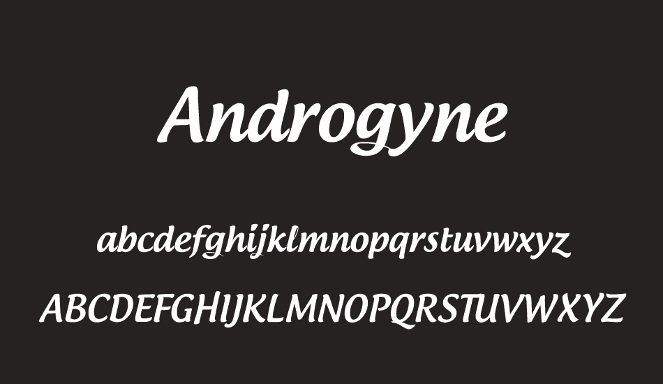 androgyne font