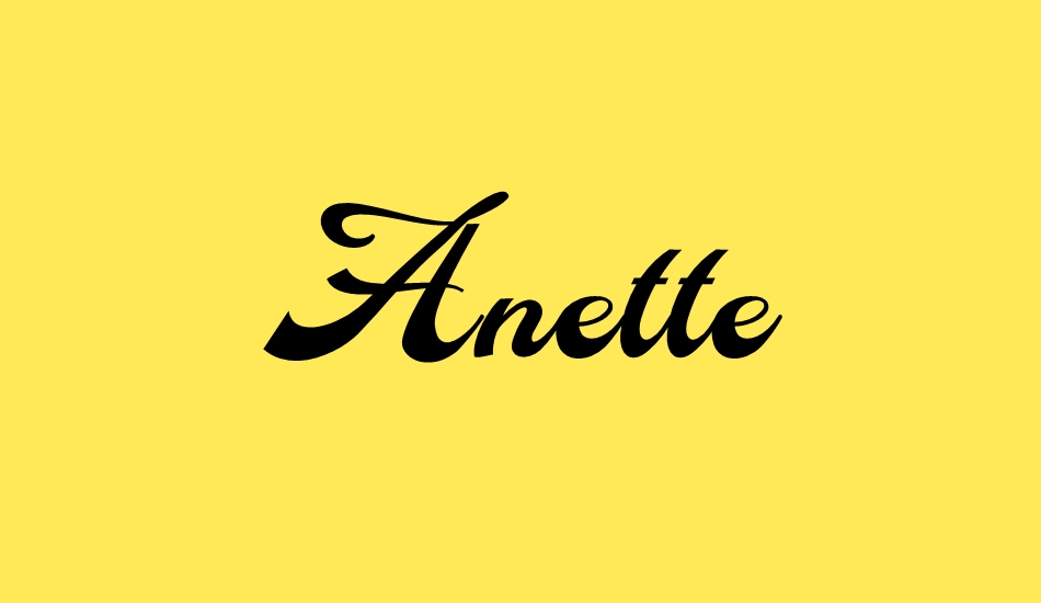 anette-personal-use font big
