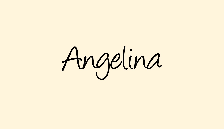 angelina font big