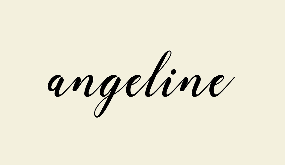 angeline font big