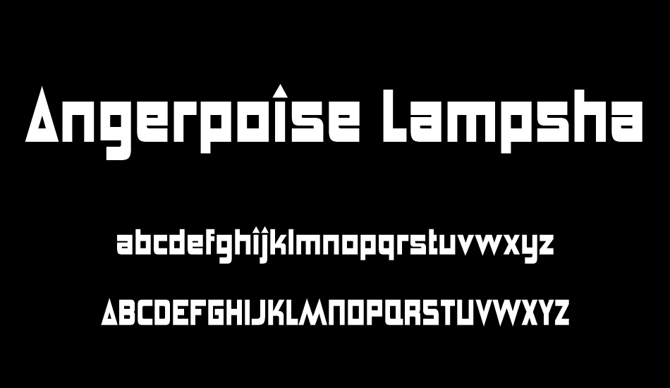angerpoise-lampshade font