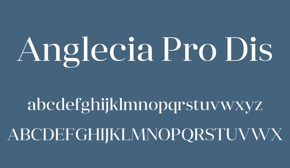 anglecia-pro-display font