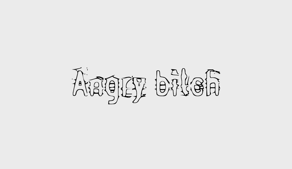 angry-bitch font big