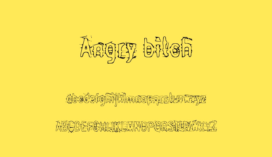 angry-bitch font