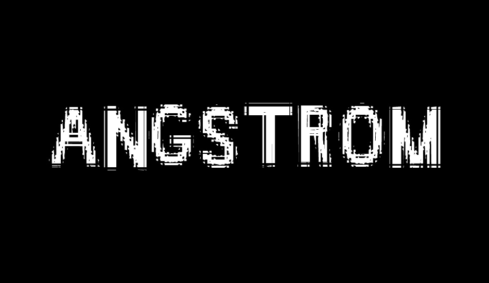 angstrom font big