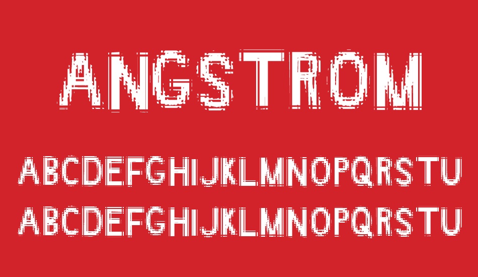 angstrom font