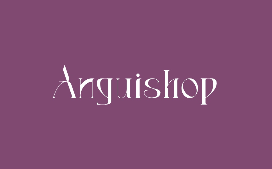 Anguishop font big