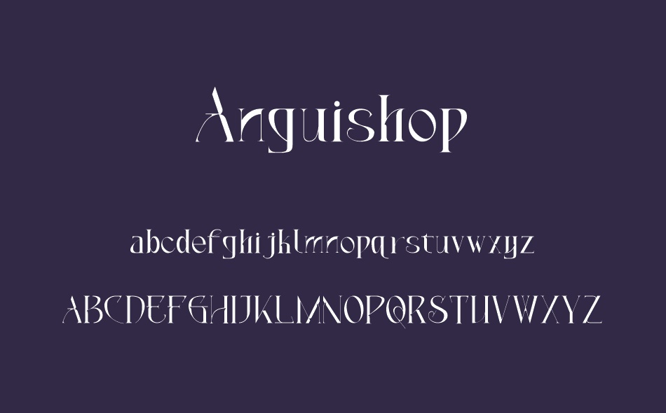 Anguishop font