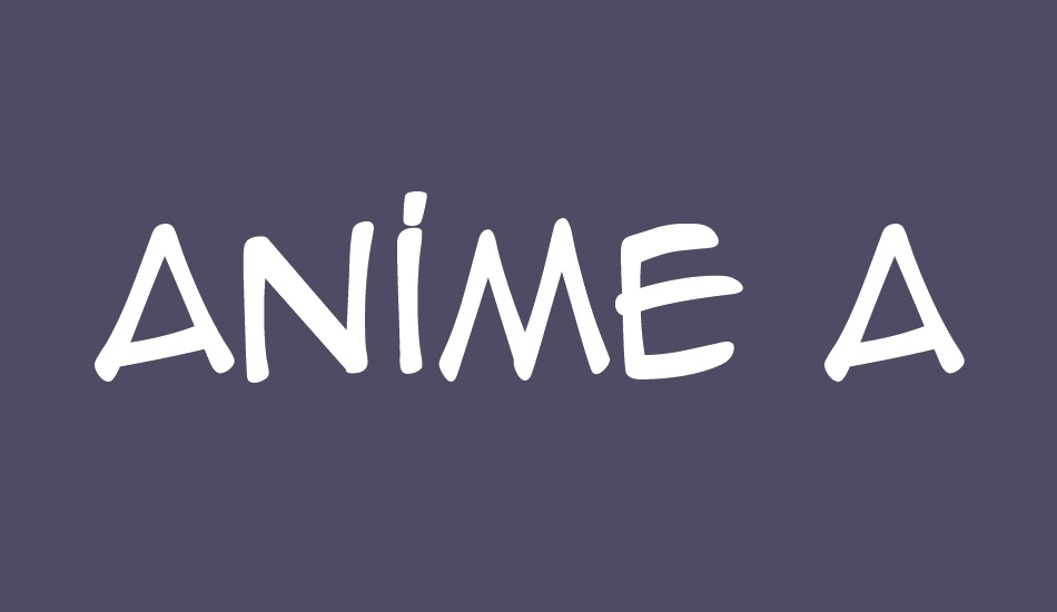 Anime Ace  BB font - Anime Ace  BB font download