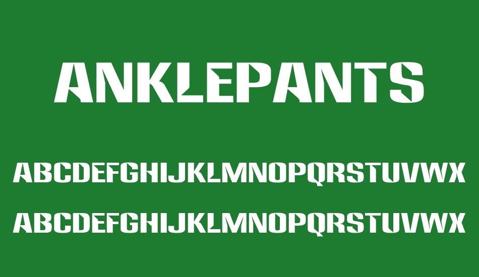 anklepants font