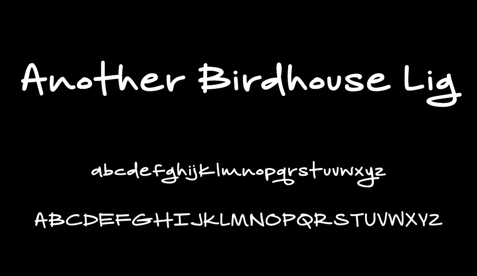 another-birdhouse-light font