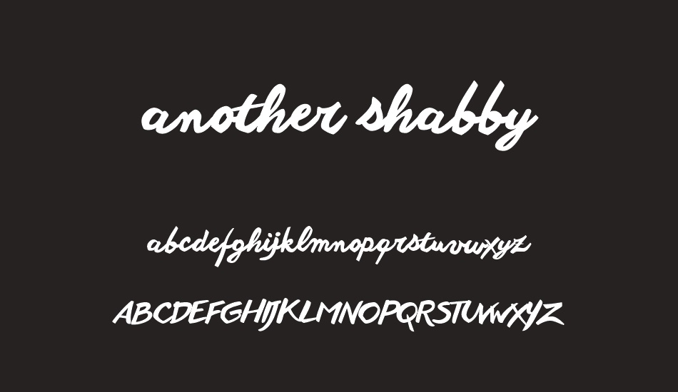 another-shabby font