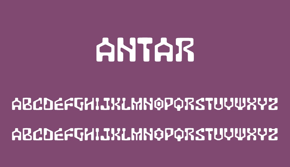 antar font