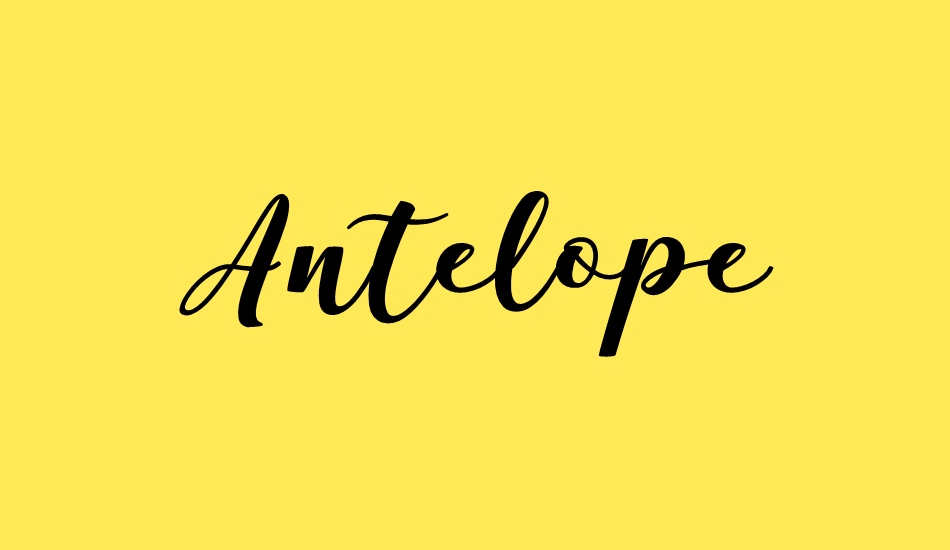 antelope font big