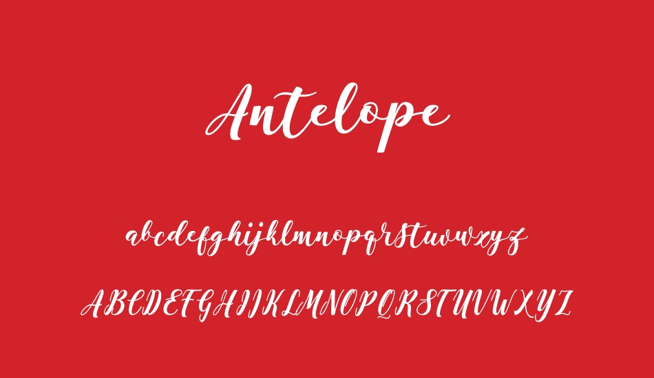antelope font