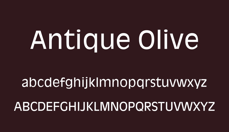 antique-olive font
