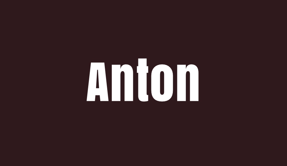 anton font big