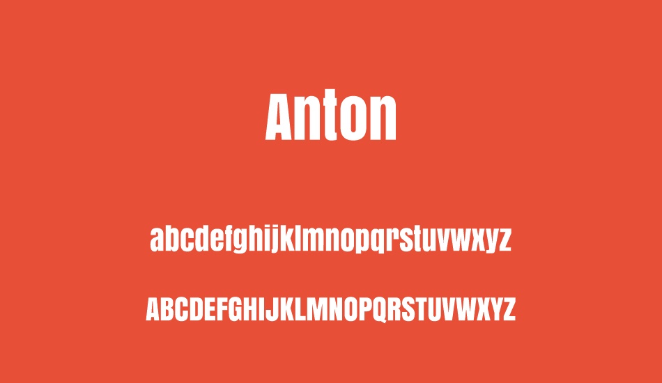 anton font