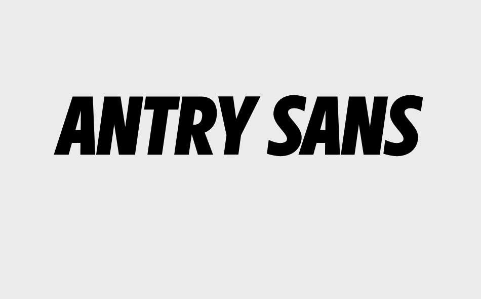 Antry Sans font big