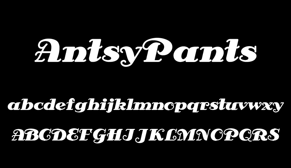 antsypants font
