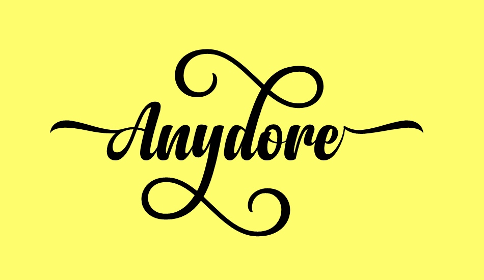 anydore font big