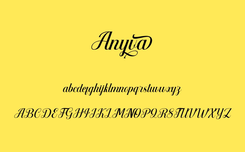 Anyva font