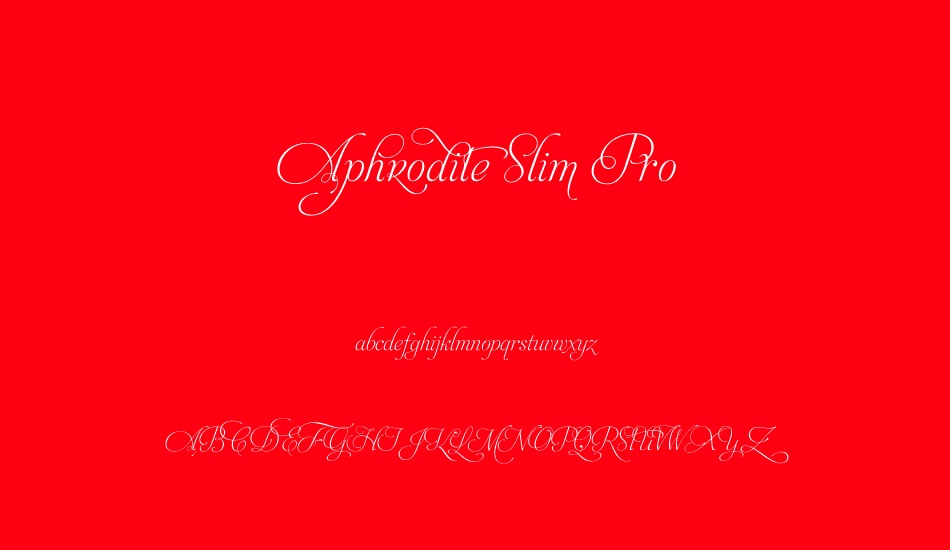 aphrodite-slim-pro font