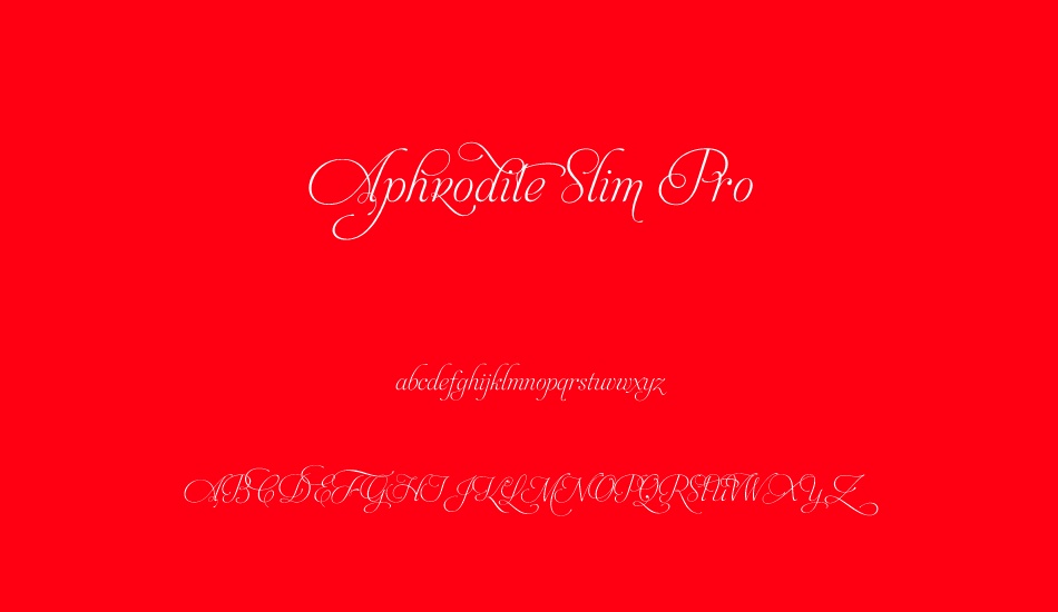 aphrodite-slim-pro font