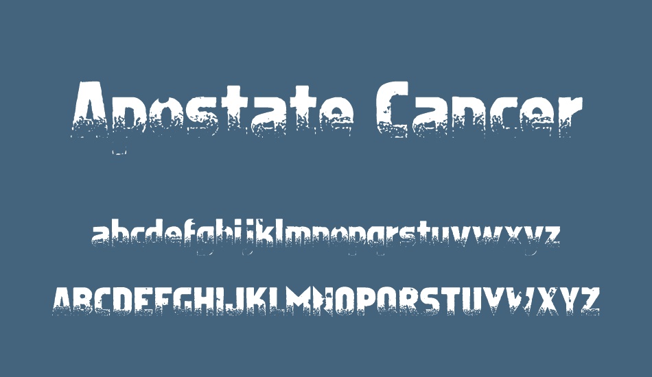 apostate-cancer font