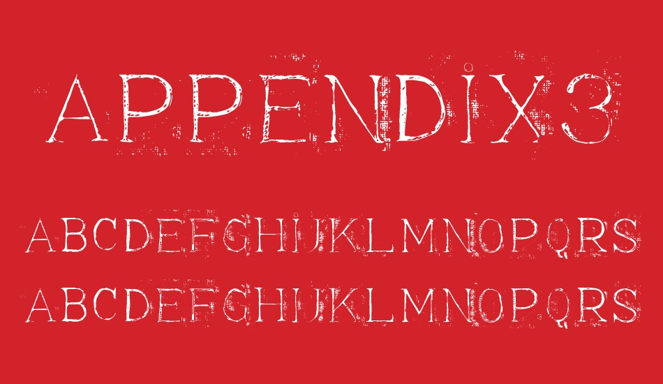 appendix3 font