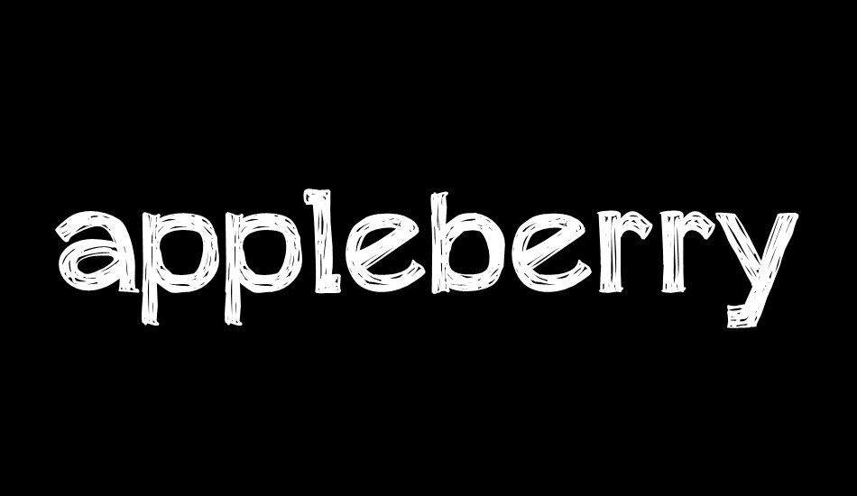 appleberry font big