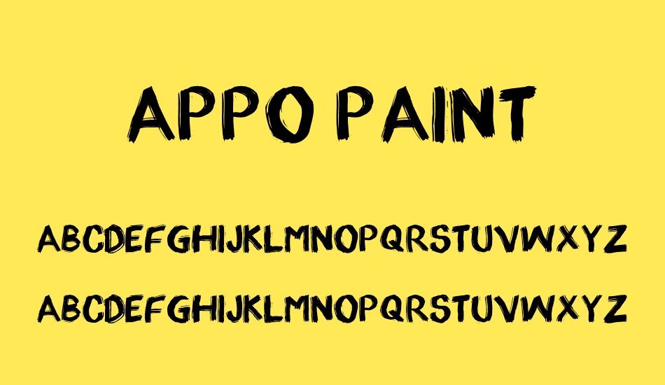 appo-paint font
