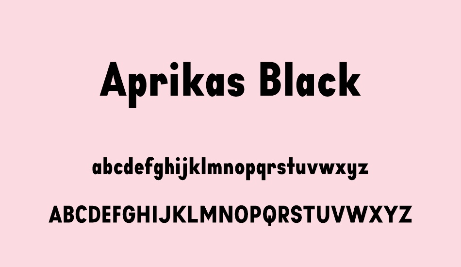 aprikas-black-demo font