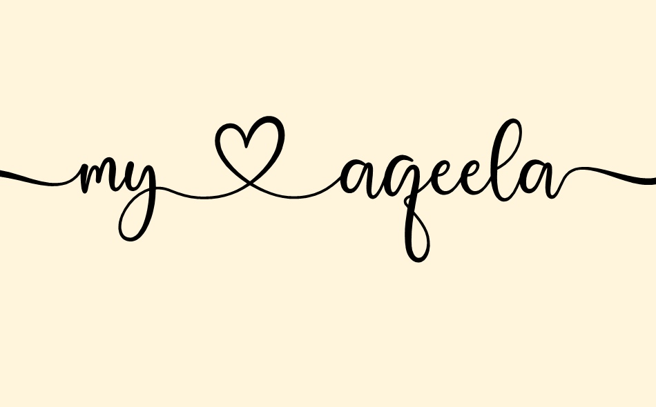 Aqeela font big