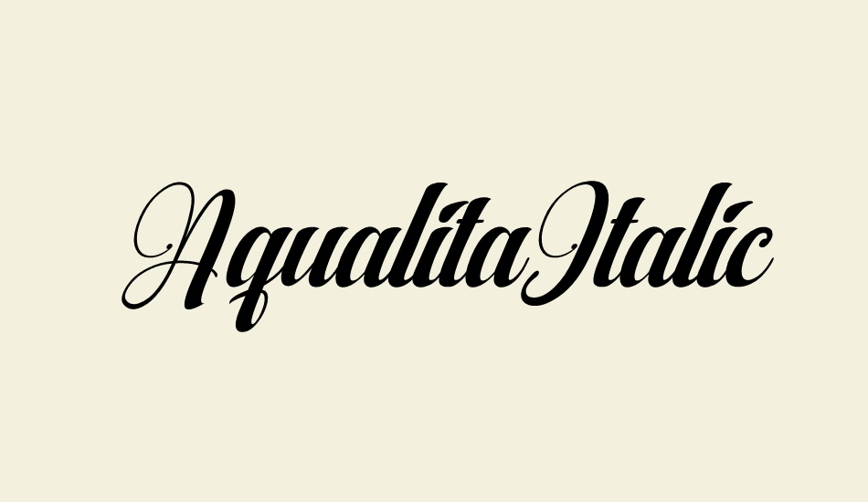 aqualitaıtalic font big