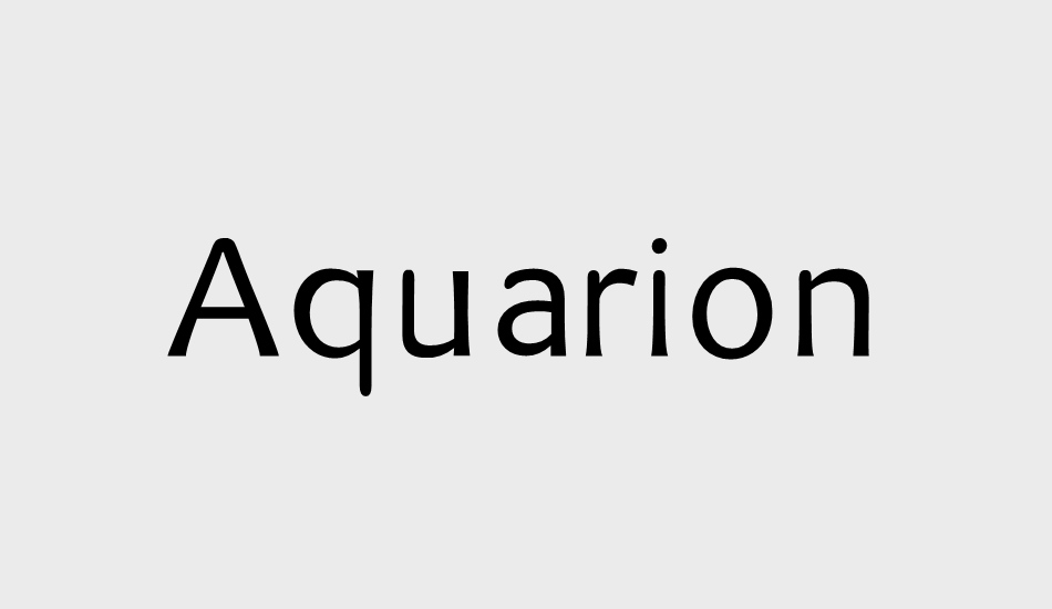 aquarion font big