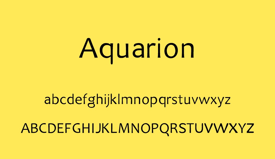 aquarion font
