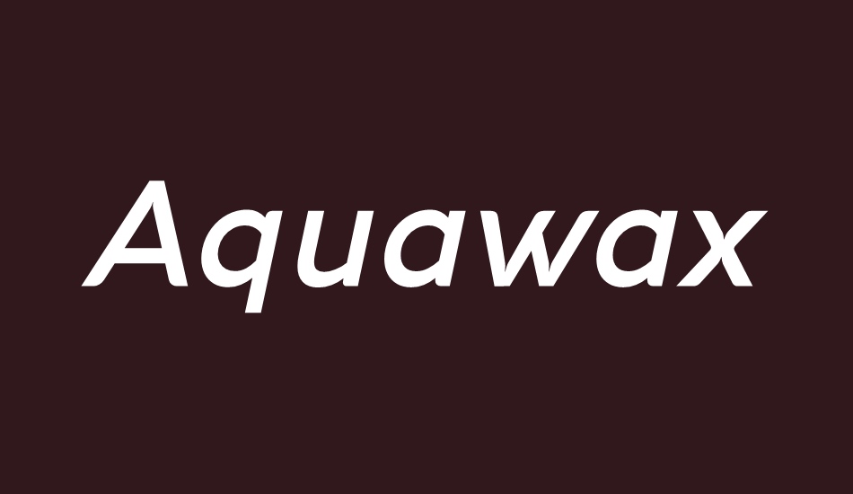aquawax-pro-trial-demibold font big