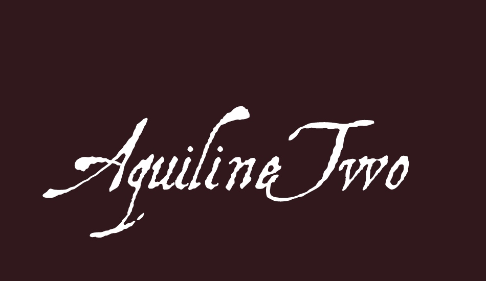 aquilinetwo font big