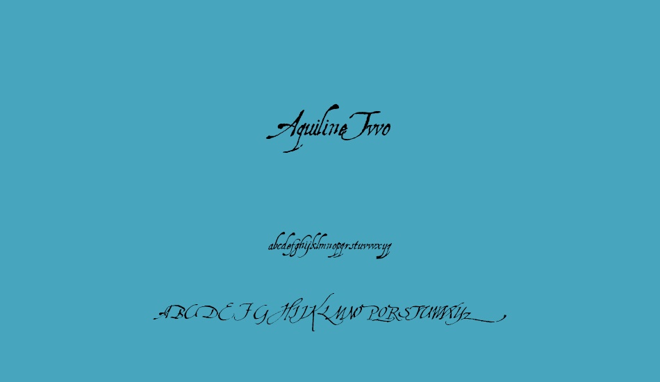 aquilinetwo font